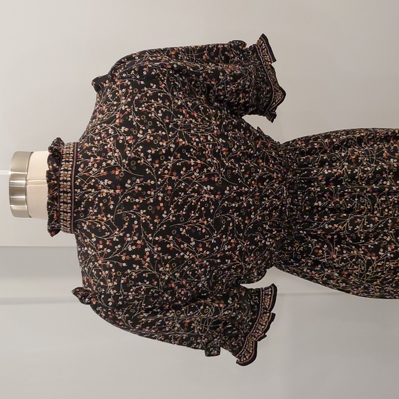 Max Studio women’s Black Floral Maxi Dress Size S new with tags - Picture 5 of 12